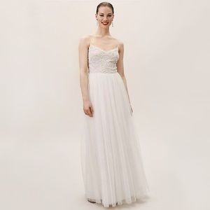 BHLDN Avaline Beaded Tulle Wedding Dress